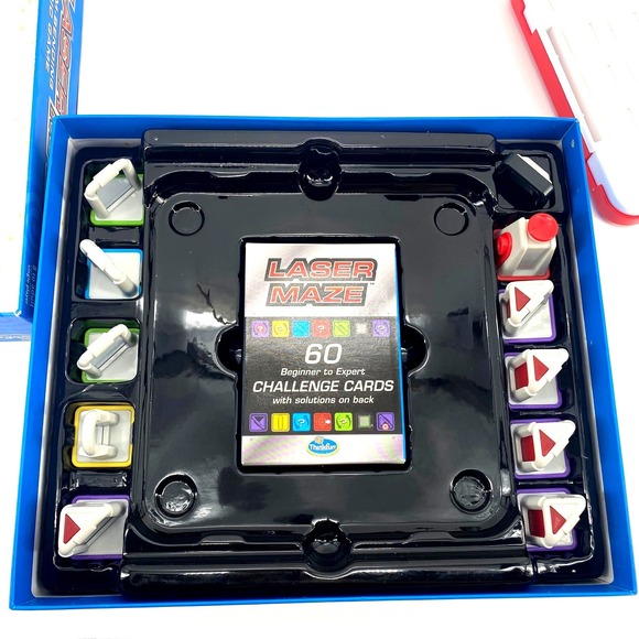 ThinkFun Laser Maze Beam Bending Logic Game 60Challenges Single Play Brainteaser - Picture 5 of 5